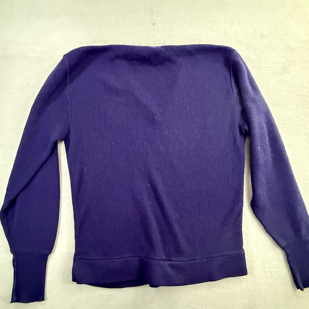Vintage University Michigan Mens Vantage Custom Classics Sweater Blue Med V Neck - Picture 7 of 7